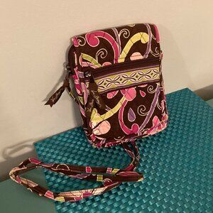 Vera Bradley Mini Hipster, Purple Punch Pattern VGUC
